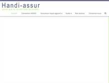 Tablet Screenshot of handi-assur.com